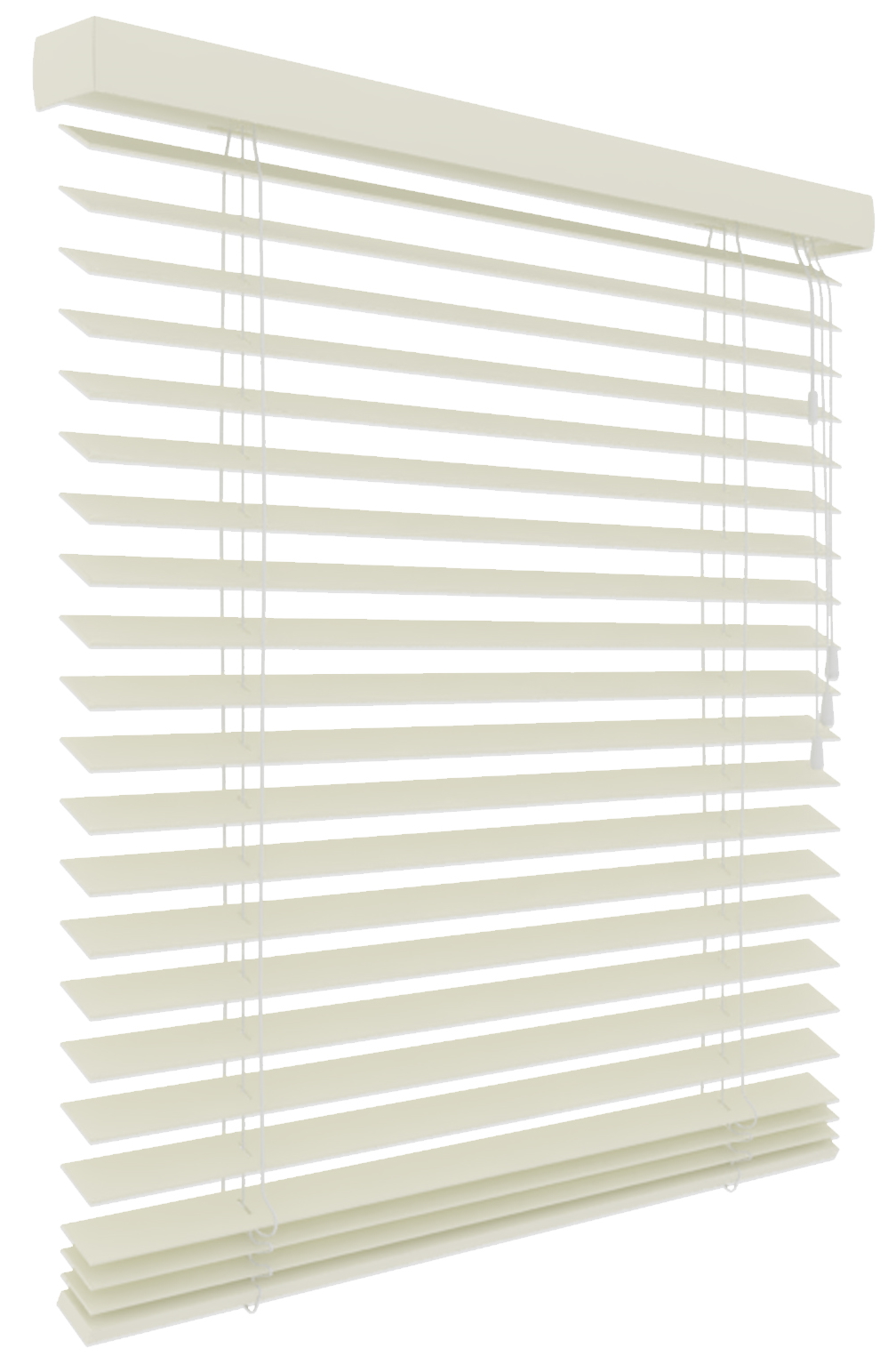 Muster Holzjalousie Creme halbmatt 50 mm