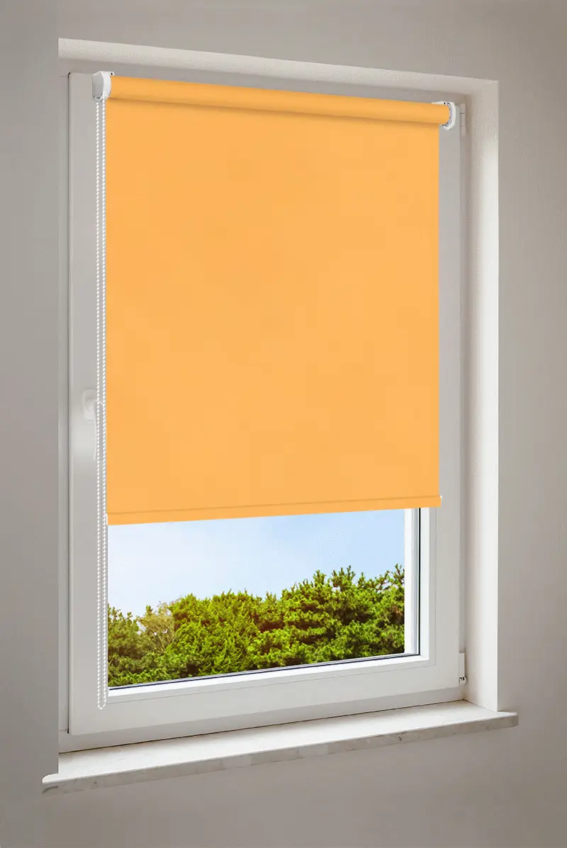 Rollo Dunkelgelb | halbtransparent