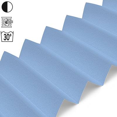 Dachfensterplissee Hellblau | blickdicht